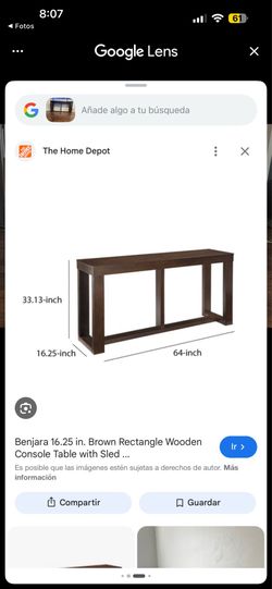 Mesa para la entrada