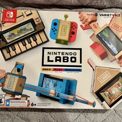 Never Used. The Nintendo Labo Toy-Con 01 Variety Kit for the Nintendo Switch