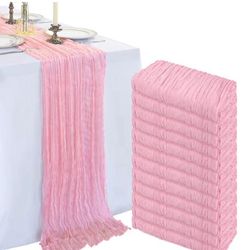 Pink CheeseCloth10 ft  $2 each Measure 21” X120”