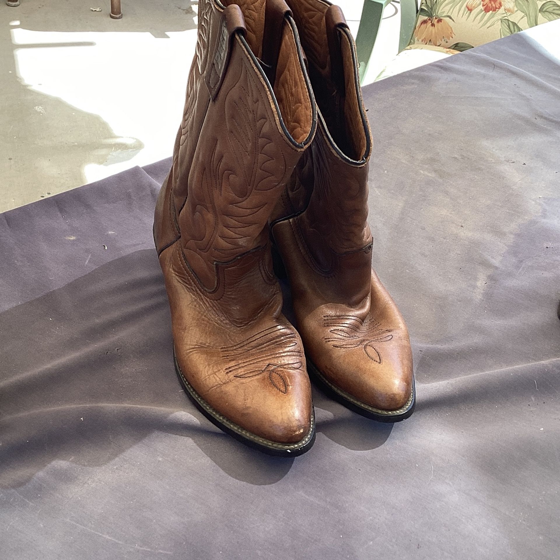 Red Wing Pecos Mens Cowboy Boots 11 1/2 Brown