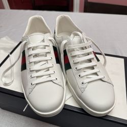 MEN'S GUCCI ACE TRAINER WITH WEB