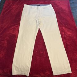 Banana Republic Pants Men 35x32 Beige 100% Polyester Golf Performance Chino Pant