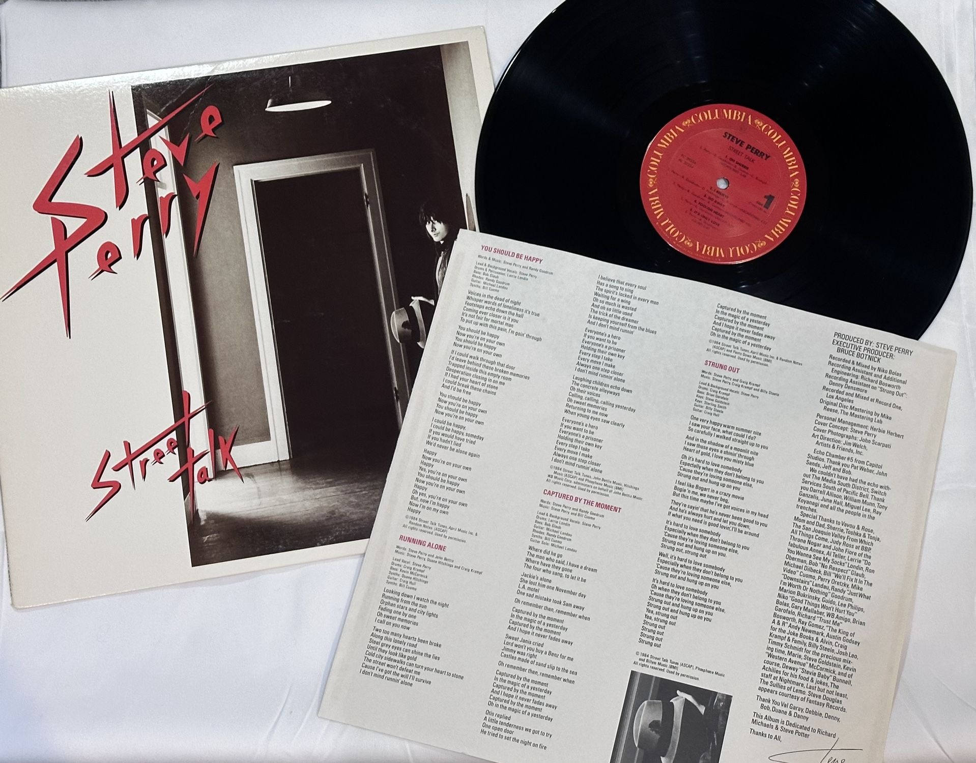 Steve Perry Street Talk Vinyl Record Album 1984 Vintage Original