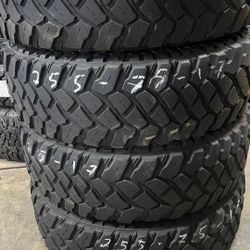 Used tires 255/75/17 MT Firestone brand mount & balance recycling included in price $380
