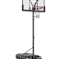 Visveil Basketball Hoop,Portable Basketball Hoop System for Outdoor, Adjustable Height 5.7-10ft