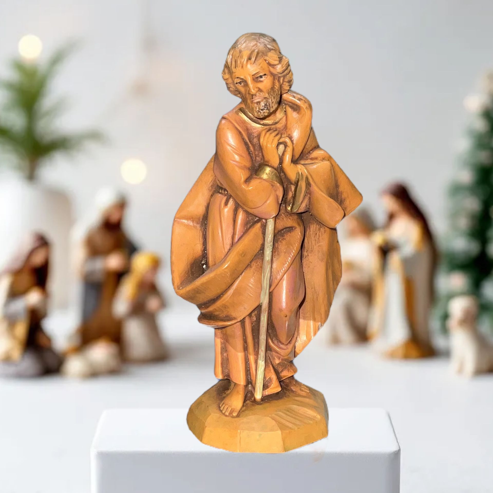 Vintage 1990 Fontanini Heirloom Nativity Joseph Figurine Signed E. Simonetti