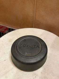 Vintage rubber Toyota emblem