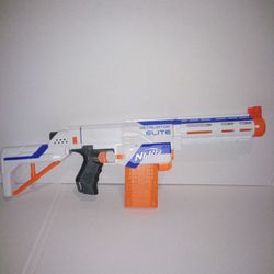 Nerf N Strike Elite Retaliator Gun in great condition. My son has outgrown it. It fires perfect.