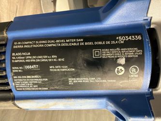 Kobalt 10-in 15-Amp Compact Sliding Dual-Bevel Corded Miter Saw (A1D031130)