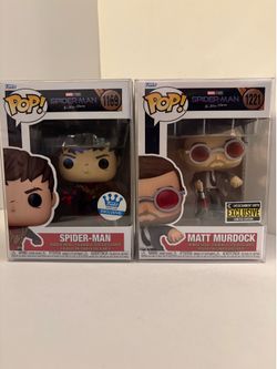 Funko Pop! Marvel Spider-Man No Way Home Lot of 2 Exclusives #1169-1221
