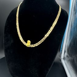 🔥 14K Gold Plated Cuban Link Necklace – 22” x 5mm – New 🔥