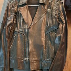 Womens Leather Jacket 80s TALA 