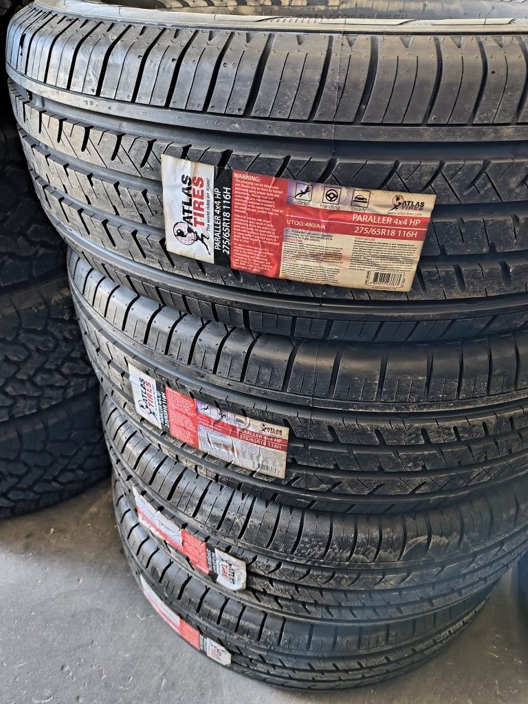 275/65/18 Atlas HP Tires Installed And Balanced/ Instaladas Y Balanceadas