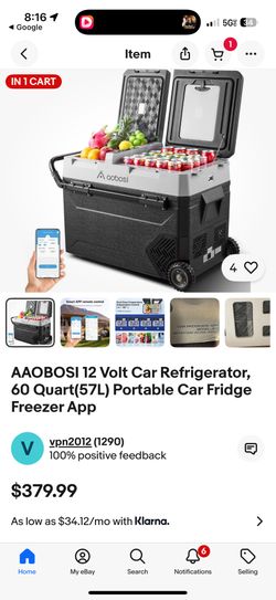 Portable Car Fridge Freezer Electric Cooler