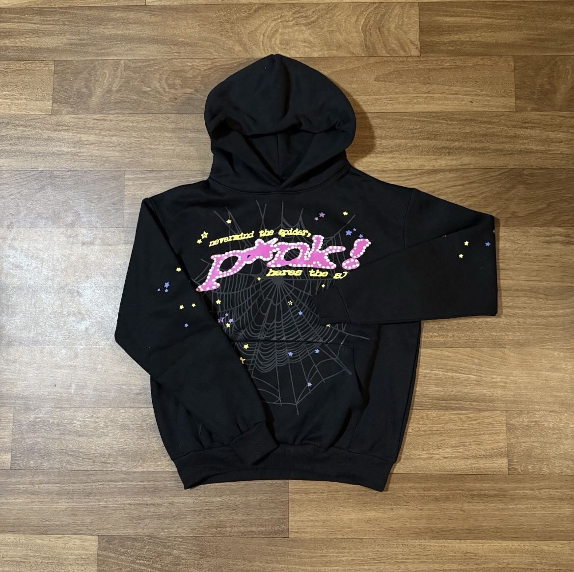 Sp5der P*nk V2 hoodie black (SHIPPING ONLY)
