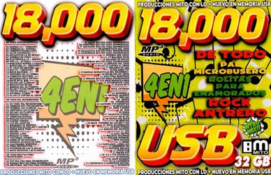 18 MIL CANCIONES USB