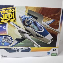 Disney Star Wars Young Jedi Adventures Nubs and JEDI Pilot Vehicle Set New