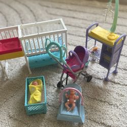 Baby Doll Set Including 2 Silicone Mini Doll 3 And Other 