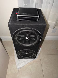 2 12 inch Kicker Comp Subwoofers, Kicker Subwoofer Amplifier (Price is Negotiable!)