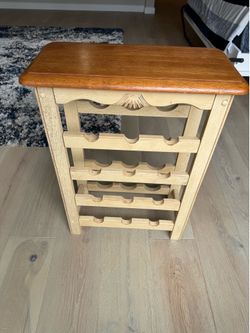 Wooden wine rack