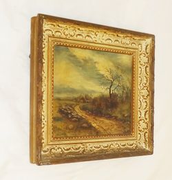 Early 20th Century 1907 Singed Oil Painting