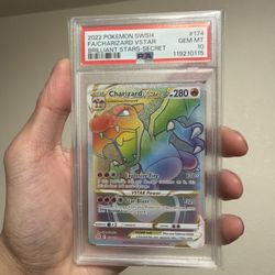 PSA 10 2022 POKEMON SWORD & SHIELD BRILLIANT STARS #174 FA/CHARIZARD VSTAR