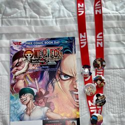 Anime Expo 2024 Exclusive Viz lanyard + 6 exclusive pins