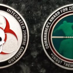 NEW Sniper Bio Hazard Zombie Walking Dead Challege Coin 
