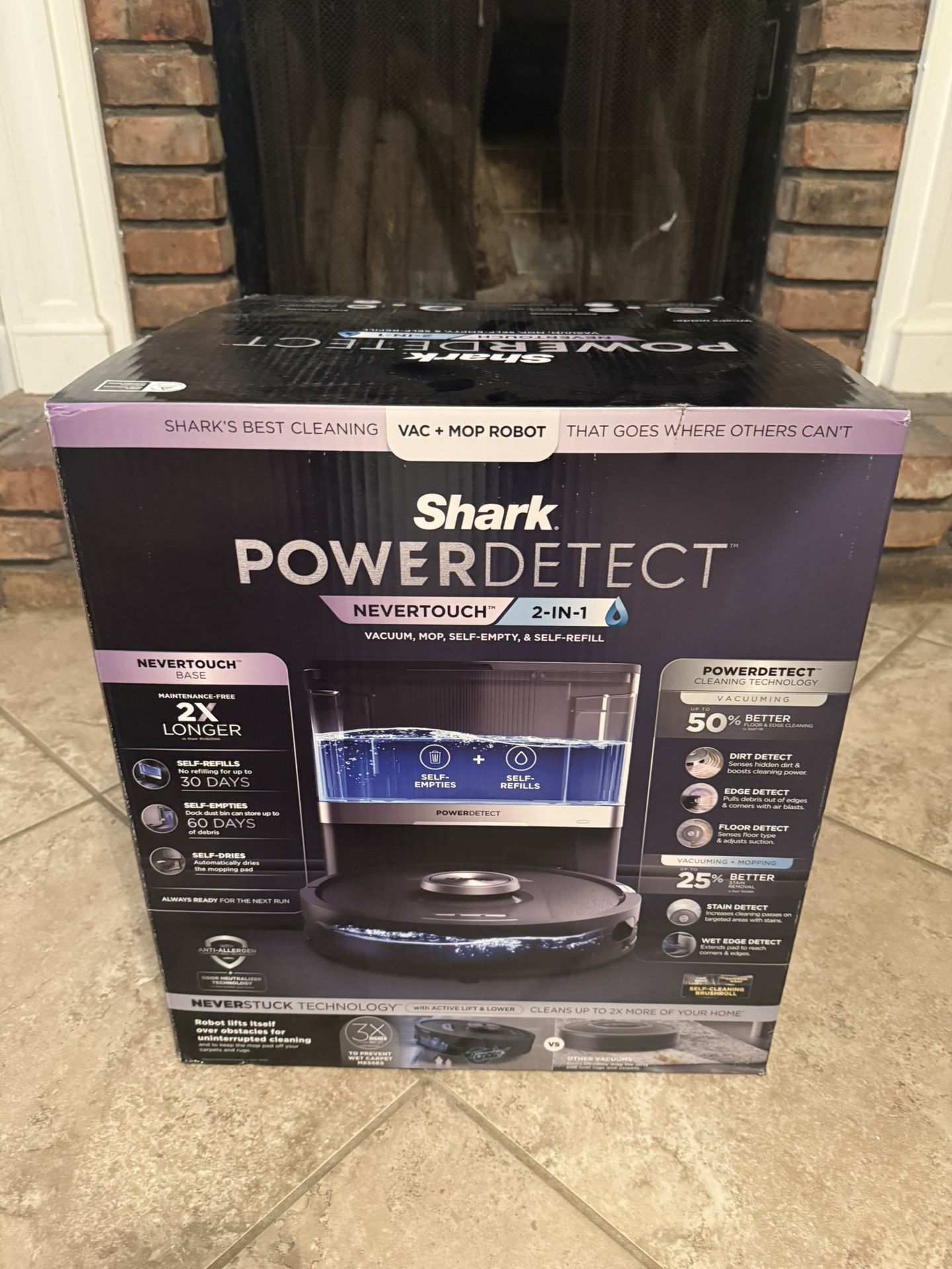New Shark Self-Empty Self-Refill Robot Vacuum & Mop.