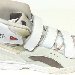 Adidas Torsion Kid Cudi X Adidas Vadawam 326 “Ecru Tint” Cream Leather Upper With Brown Suede Accents & Hook & Loop Straps