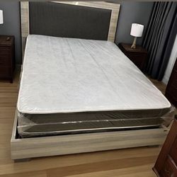 Full Size Mattress Double Sided Of 10 Inches Thick New From Factory With its Plastic Also Available in Twin, Queen or King Same Day Delivery