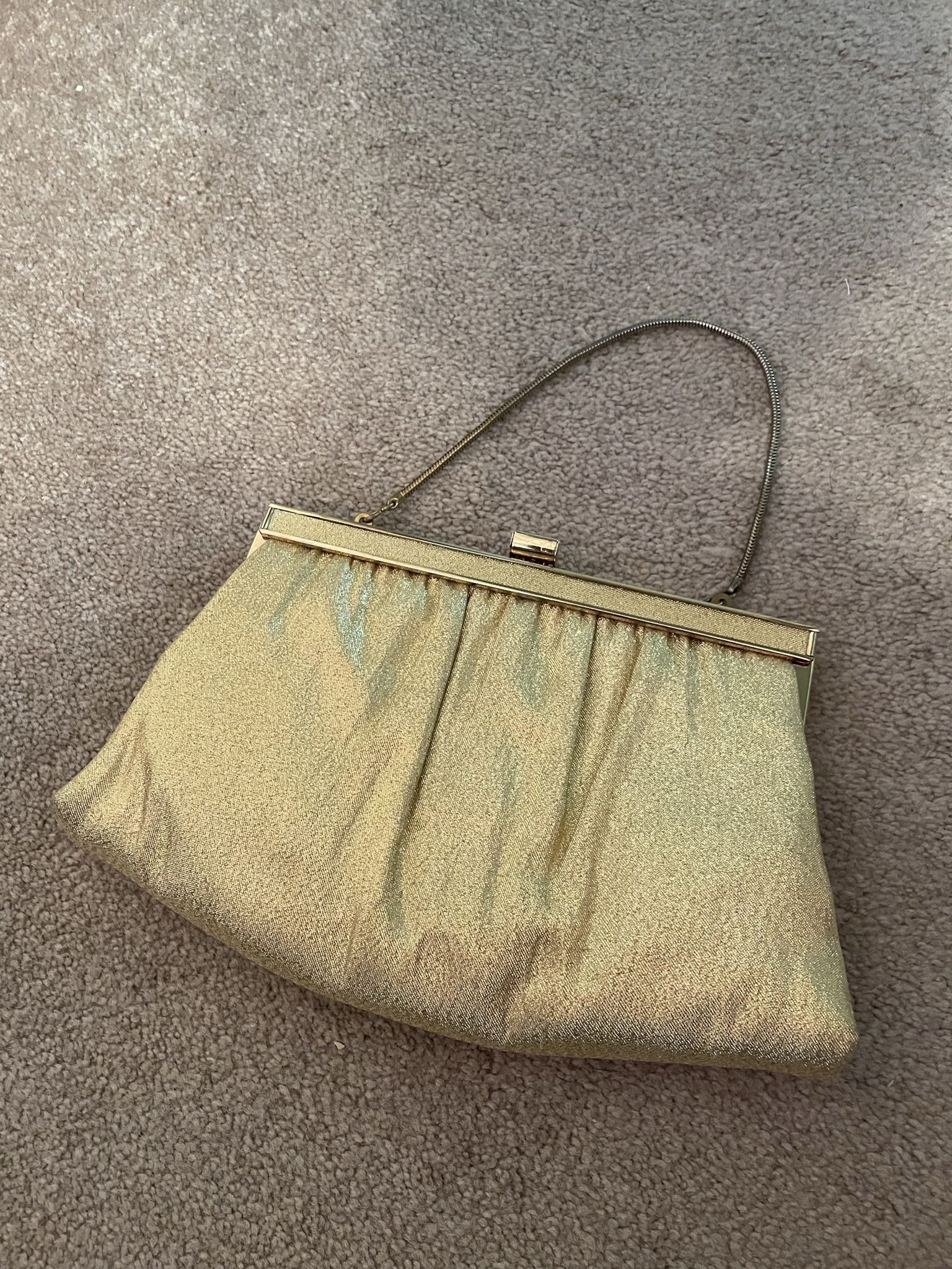 Vintage Gold Clutch- Excellent Condition