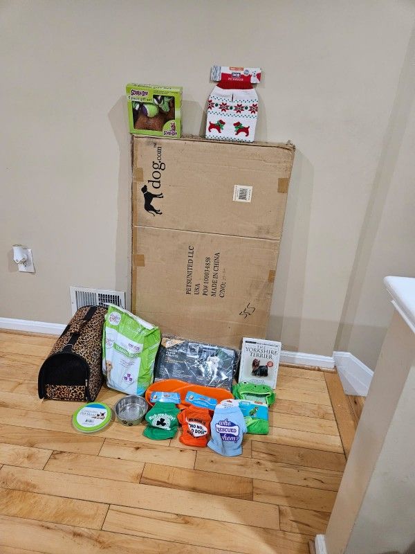 Yorkshire Terrier items and miscellaneous adult care items