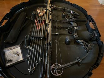 Women’s Archery Bow Tech Compound Bow Arrows & Case