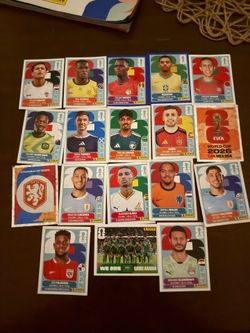 Panini worked cup stickers