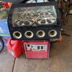 Subwoofer box with 12in majestic 