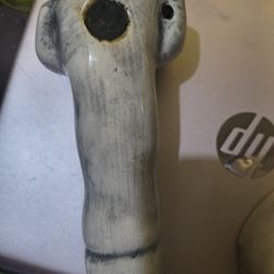 6" Ceramic Penis Shaped Tobacco Pipe 