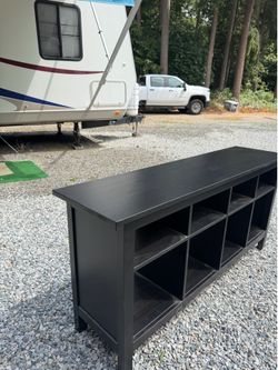 Black shelf or TV stand