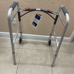 Folding Walker With Wheels Brand New