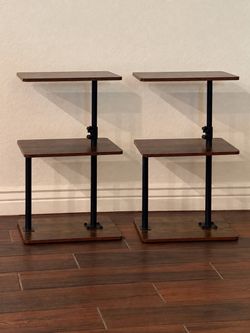 Set of 2 Adjustable Bedside