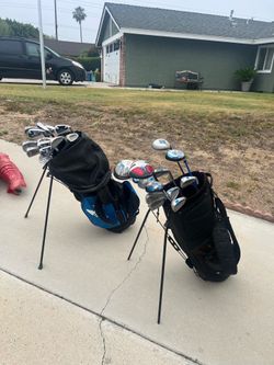 Golf clubs and Golf bags