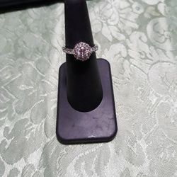 Sterling Silver Cz Ring Sz 06