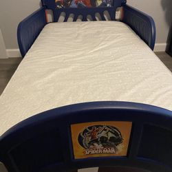 Spider-Man Toddler Bed & Mattress - Like New