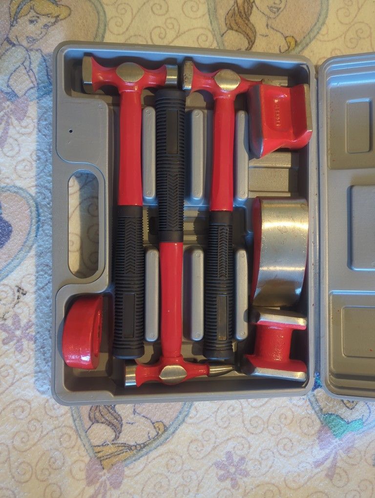 Pittsburgh 7-Piece Auto Body Hammer & Dolly Set (Fender Repair Kit)
