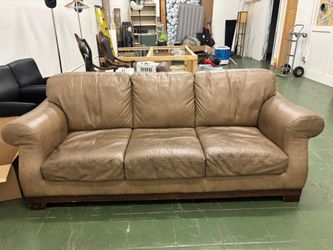 Light Brown Leather Couch Sofa
