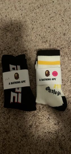 A Bathing Ape BAPE Socks 2 Pairs
