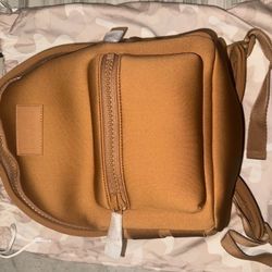 DAGNE DOVER DAKOTA NEOPRENE BACKPACK IN CAMEL