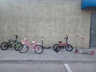 Bikes and scooters