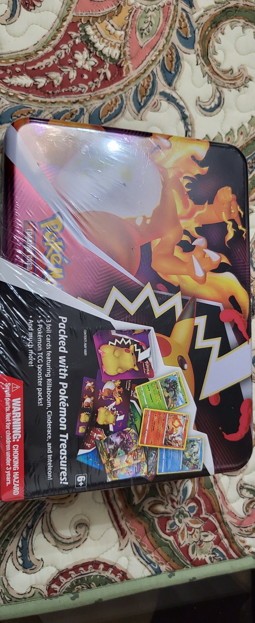NEW Pokemon TCG Collectors Chest Tin Lunchbox 5 Booster Packs -SEALED