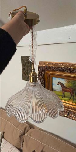 Glass pendant lamp